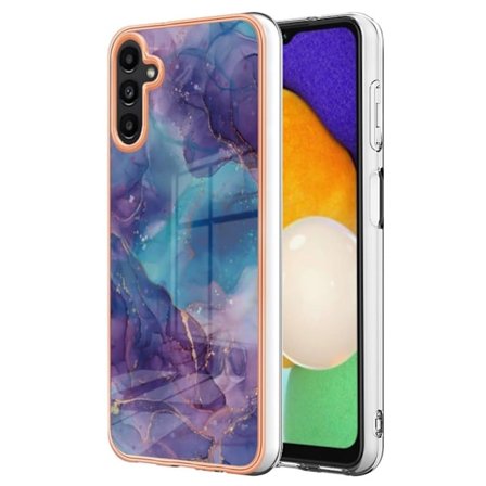 Marble Samsung Galaxy A54 Suojakotelo - Violetti