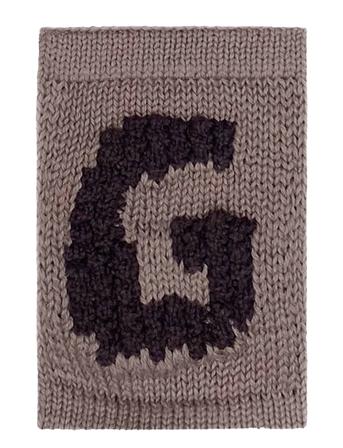 Knitted Letter G, Nature Home Kids Decor Decoration Accessories/details Beige Smallstuff*Betinget Tilbud