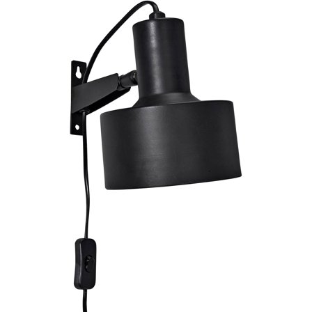 PR Home - Vegglampe Solo Matt svart 23cm Svart