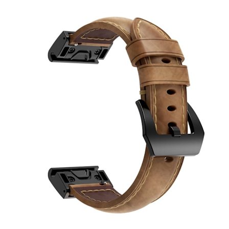 Aito nahkaranneke Garmin Fenix 5/5 Plus/6/6 Pro Ruskea
