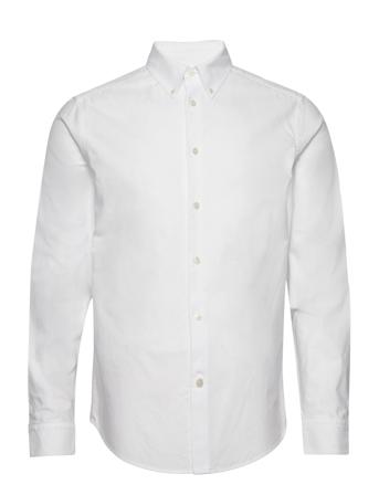 Stretch Oxford Slim Shirt Skjorte Uformell Hvit J. Lindeberg*Betinget Tilbud