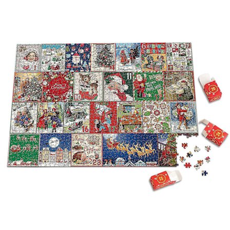 1000 Dele Julekalender 2024, Puslespil til Voksne 1000 Julegaver, 100% Ny