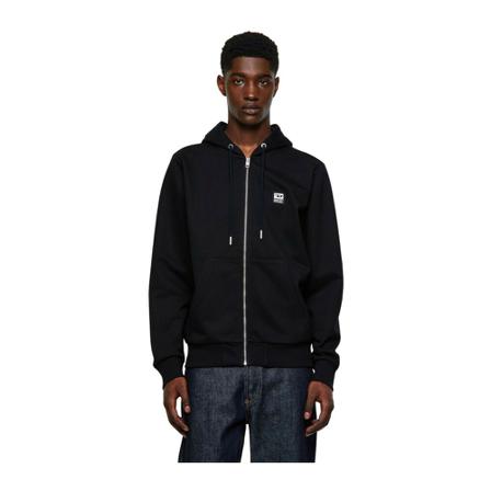 Diesel Zip-throughs , Zwart , Heren , Maat: M Hoodies & sweatvesten