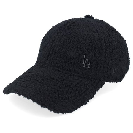 New Era - Los Angeles Dodgers Womens Borg 9FORTY Black Adjustable Adjustable Black Cap - MLB @ Hatstore