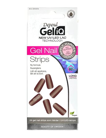 Depend Cosmetic Gel Iq Gel Nail Strips Baroque Cat Eye - Brown - 1 ST