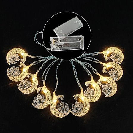 2m 10LED LED String Light Ramadan Lantern WARM WHITE 2M