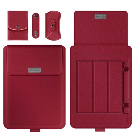 11 13 15 17 tums förvaringsväska för bärbar case Red 16-17 inch