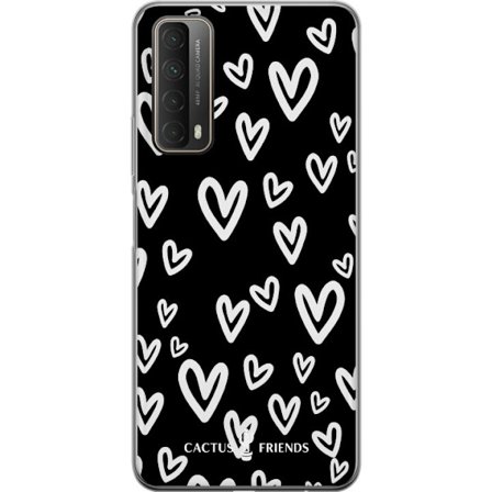 Yhteensopiva Puhelinkuori Huawei Huawei P smart 2021 Cactus and Friends - Handdrawn Love Chaos