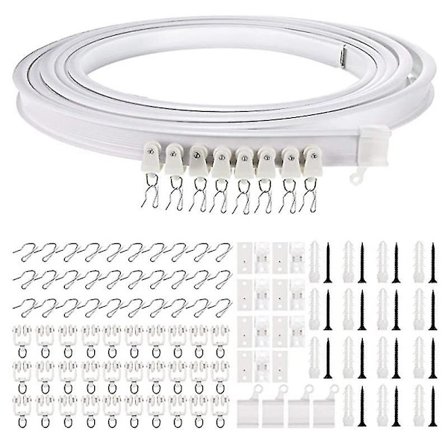 1-5 Meter Böjbar Tak Böjd Gardinskena Flexibel Takgardin