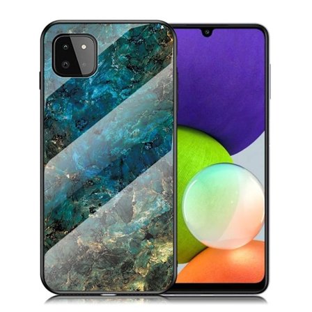 Fantasy Marmor Samsung Galaxy A22 5G skal - Smaragd Marmor