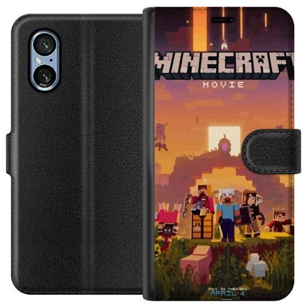 Yhteensopiva Lompakkokotelo Sony Sony Xperia 5 V Minecraft Pikselipeli Rakennuslohko