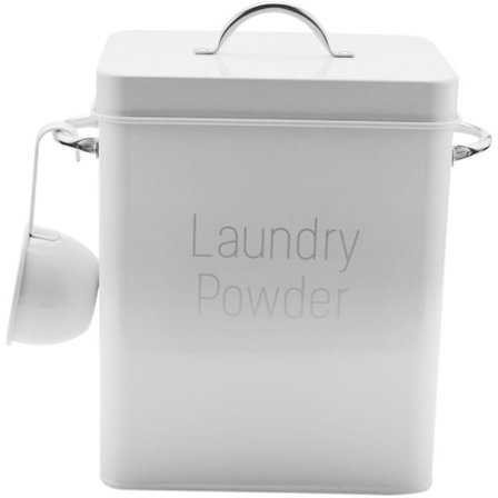 Stor 5L Opbevaringsbeholder med Hvid Skovl til Vaskemiddel [YDE]