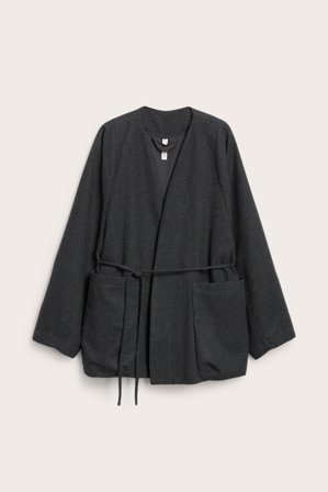 Kappahl | Kurtka z mieszanki wełny | Ciemnoszary