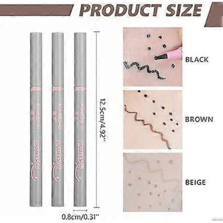 3 Färger Lacrimal Nevus Penna Anti-Fläck Fräknar Tatuering Fräknar Penna Henna Vattenresistent Naturlig Långvarig Verktyg Lättvikt