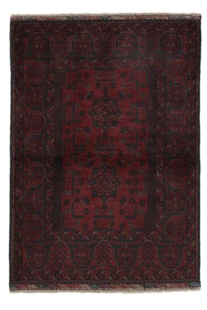 Noué À La Main Afghan Khal Mohammadi Tapis 102X145 De Laine Noir Petit