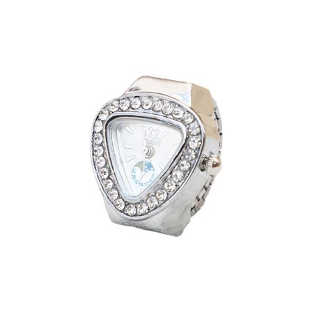 Finger Rings Klockor Ring Watch SILVER