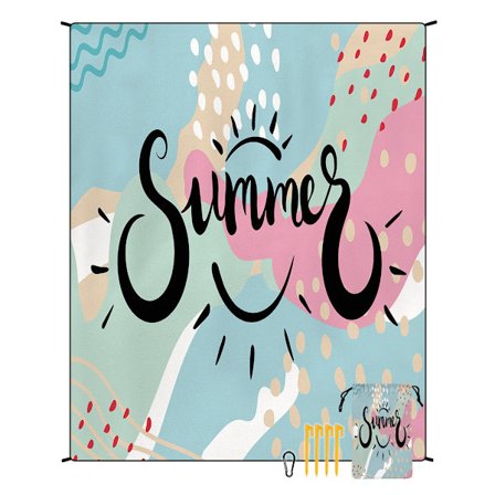 Rantapyyhe Rantapiknik-alusta Retkeilyhuopa Ulkokäyttöön Nopeasti kuivuva Vedenpitävä alusta 180x220CM