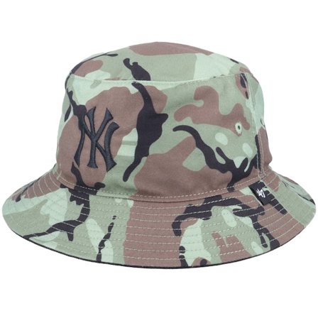47 Brand - MLB Camo bucket Klobouk - New York Yankees MLB Sector Camo Bucket @ Hatstore