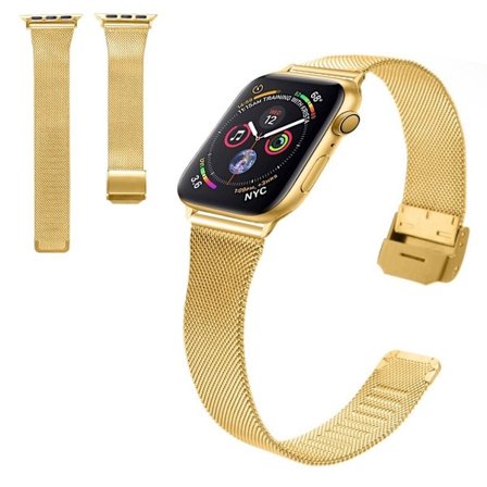 Apple Watch Series 3/2/1 42mm stainless steel watch band - Gold