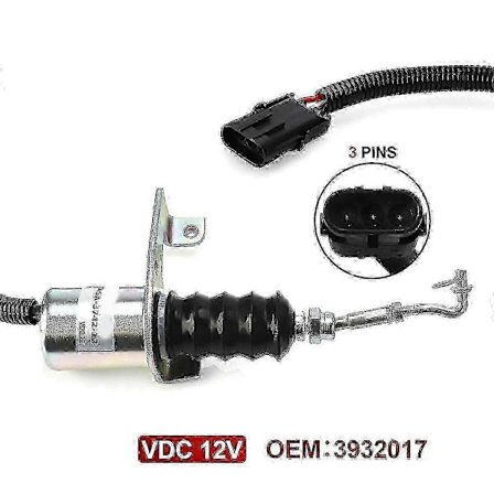 12V Brændstof Afbryder Solenoid til Deutz Start 1751ES Motor 3932017 SA-3742-12