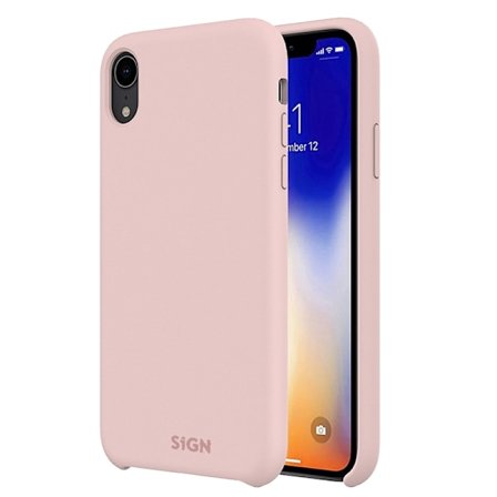 SiGN Liquid Silicone skal till iPhone X & XS - Rosa