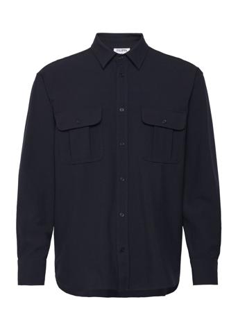 Filippa K Relaxed Patch Pocket Shirt Marinblå