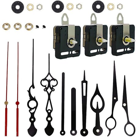 Quartz Urværk Batteridrevet Urmekanismer Væg Ur Mekanisme Motor Reservedele Diy Reparationsdele Lang Og Kort Aksel Urværk