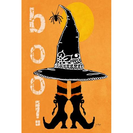 12x18 Tommer Dobbeltsidig Hageflagg Halloween Flagg, Boo Boots Spooky Halloween Hageflagg For Utendørs Hageflaggdekorasjon