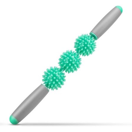 Massage rulle (tre kugler cyan)