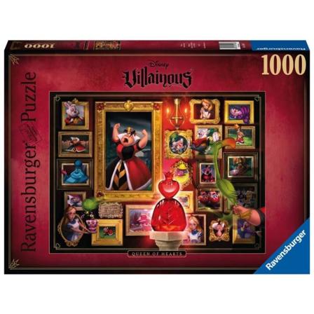 Pussel - Disney Villainous Skurkar - Hjärter Dam 1000 Bitar Multifärg