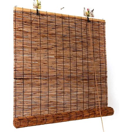 Inkluderet løfteanordning, køkken bambus rullegardiner, gardiner