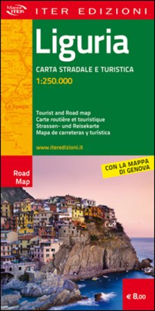 Liguria. Carta stradale e turistica 1.250.000