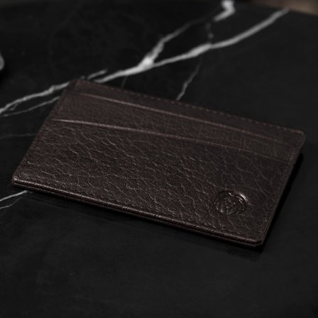 Montreal Mini Brown RFID Leather Card Holder for Men - Card Holders