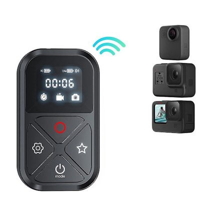 T10 80m Bluetooth-fjernkontroll for Hero 11 10 9 8 Max for Smart Phone Action Camera Wireless Rem [DB]