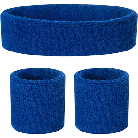 Lilla 1-pak Børns Bomuld Sports Hovedbånd (1 Hovedbånd + 2 Håndled