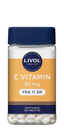 Livol C-vitamin 280 stk, Helse & Madvarer, Vitaminer, C-vitamin