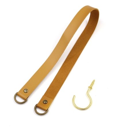 Gardinholder Reb Læder Tiebacks GUL