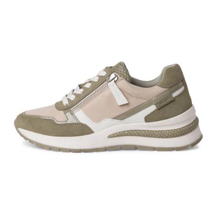 Tamaris, 269 Sneakers Groen, Dames, Maat:40 EU,suede