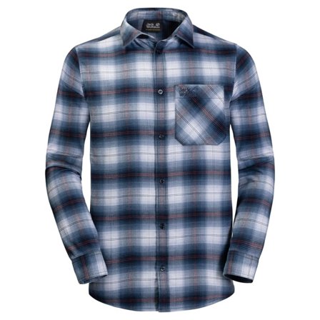 Jack Wolfskin Light Valley Shirt Men Men long-sleeved shirts Blue S