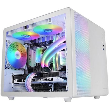 Pelikaappi - MARS GAMING - MC-400 - Micro-ATX - Karkaistu Lasi - 3 FRGB 120mm Tuulettimien kanssa