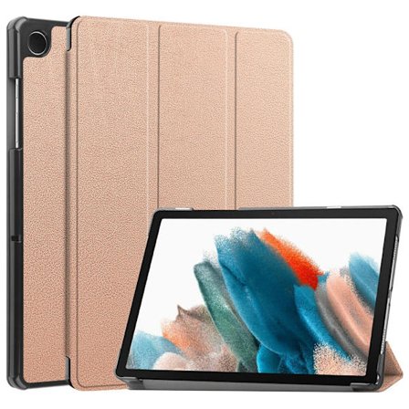 SKALO Samsung Tab A9+ Trifold Suojakotelo - Ruusukulta