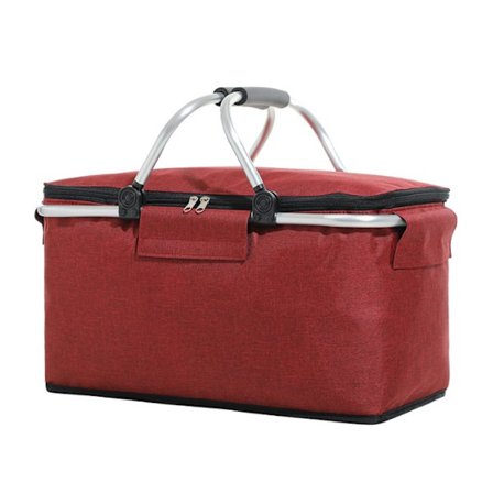 (Erikoistarjoukset) Eristetty kylmälaukku kannettava kokoontaitettava piknikkori