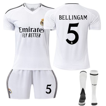 2425 Real Madrid hemfotbollströja Bellingham med strumpor