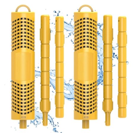 SPA Mineralstav-deler, boblebadstav med 4 måneders levetid, universell patron for boblebad og basseng (gul, 2-pakning)‘-XT-