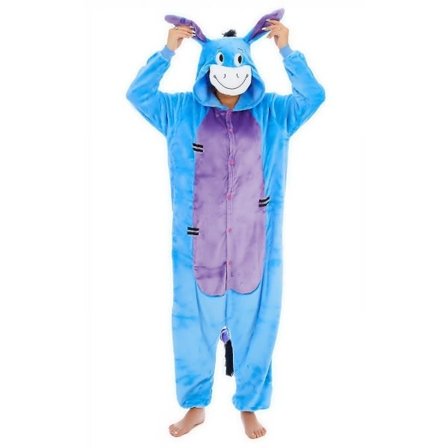 Nalle Puh Karakterer Unisex Onesie Maskeraddräkt Genser Pyjamas a Eeyore Donky Eeyore Donky XL(180CM-190CM) Eeyore Donky XL(180CM-190CM)