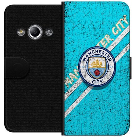 Kompatibelt Lommeboketui til Samsung Galaxy Xcover 3 Manchester City fotballklubb England Premier League tekniskt sterk tropp moderne stil høy intens