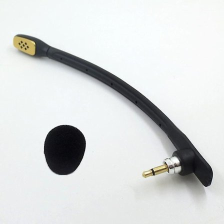 Hvid/Sort Erstatningsmikrofon til ASTRO A40TR til Astro A40 Mic til Gaming Headset [DB] Sort