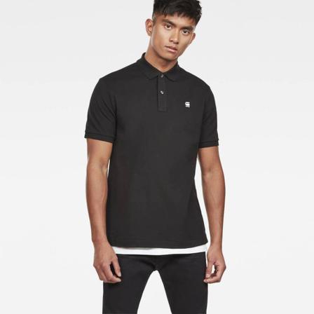 G-star Dunda Slim Polo , Zwart , Heren , Maat: S