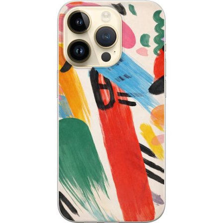 Kompatibelt Mobildeksel til Apple iPhone 15 Pro Rå energi i brede penselstrøk og sterke kontraster