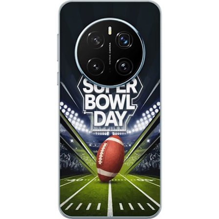 Kompatibelt Mobildeksel til Honor Magic7 Pro Super Bowl Day plakat med amerikansk fotball på opplyst arena i dramatisk sportsdesign
